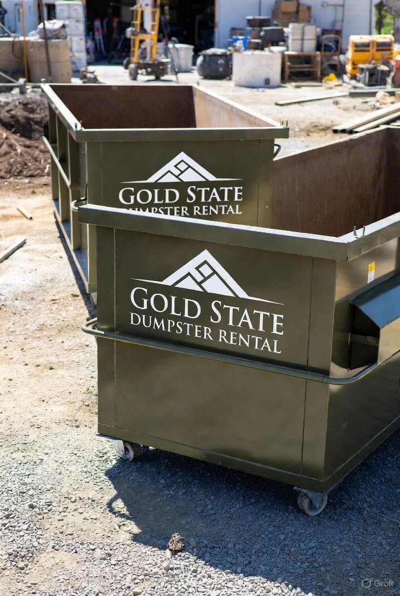Gold state dumpster rental green dumpster commercial property